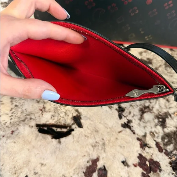 Christian Louboutin Large Cabata Loubinthesky Red and Black Tote Bag LIKE NEW! - Picture 11 of 14